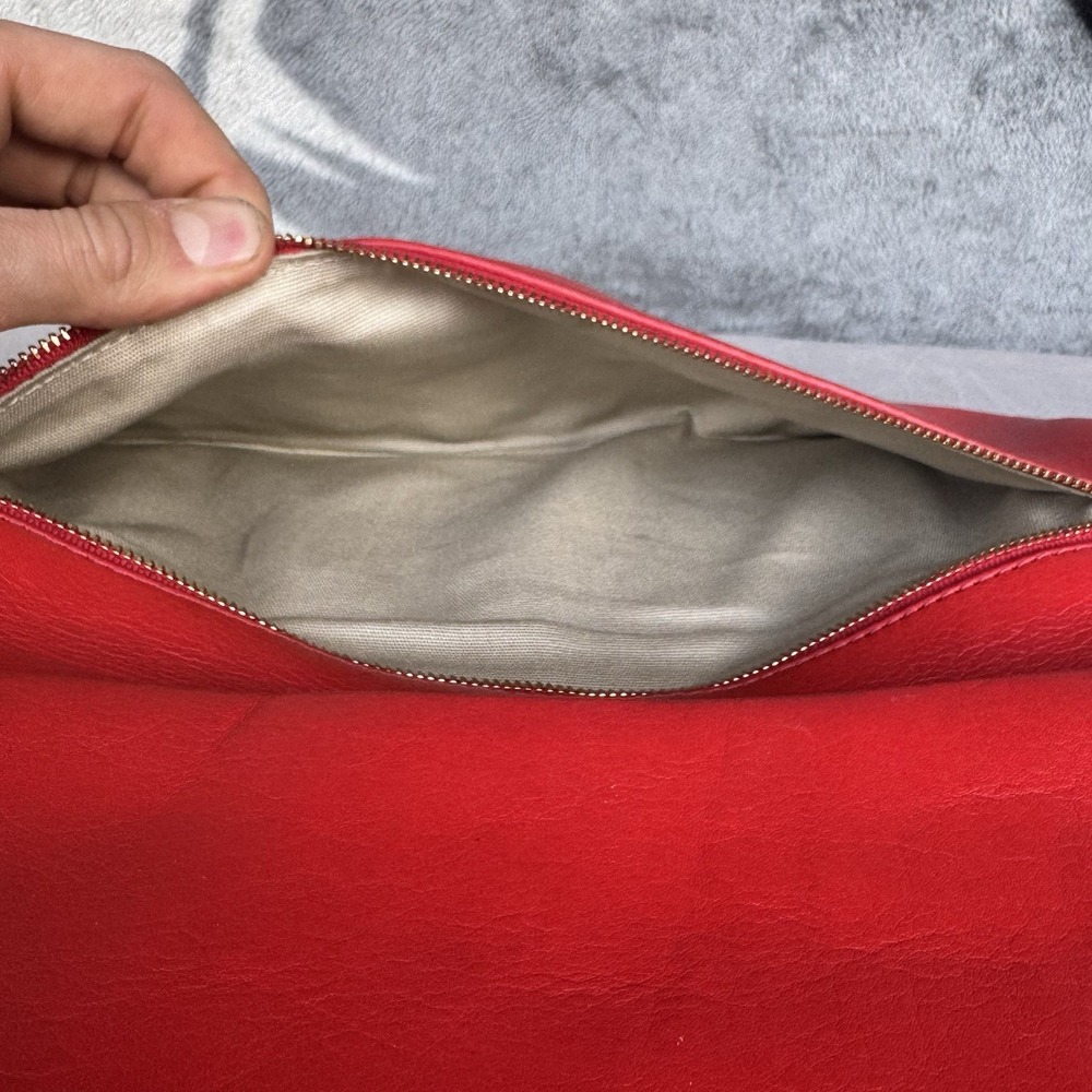Tory Burch Red Bombe Reva Clutch - Picture 3 of 6